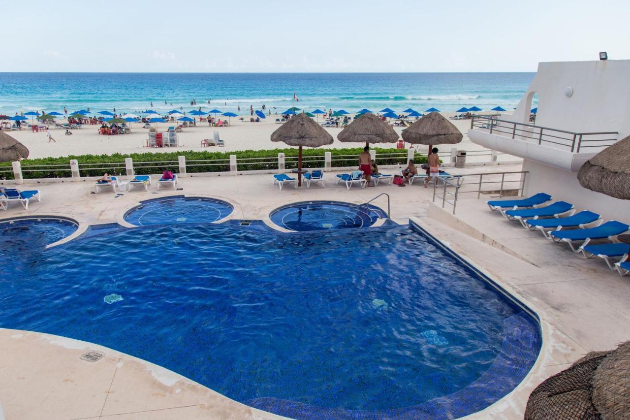 Amazing Caribbean Ocean View At Villas Marlin In Cancun Bagian luar foto