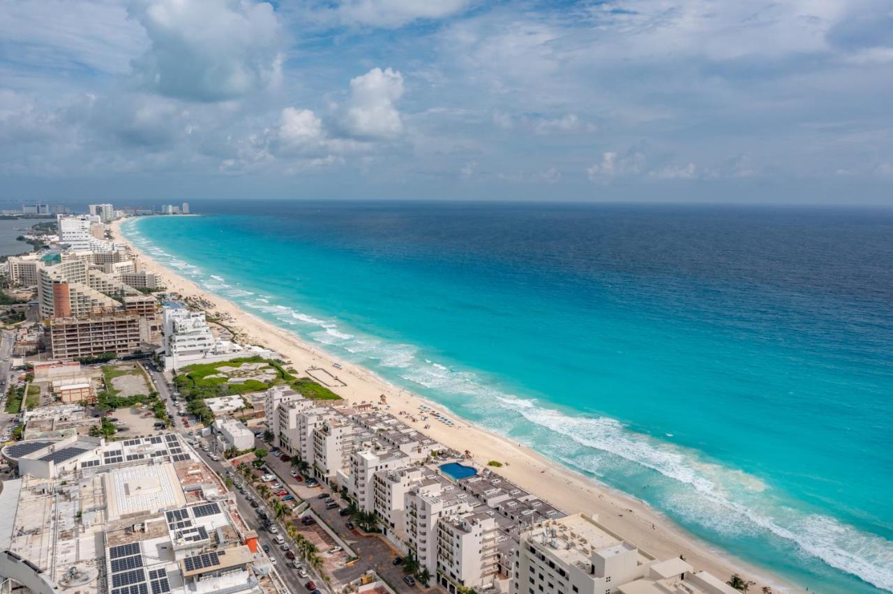 Amazing Caribbean Ocean View At Villas Marlin In Cancun Bagian luar foto
