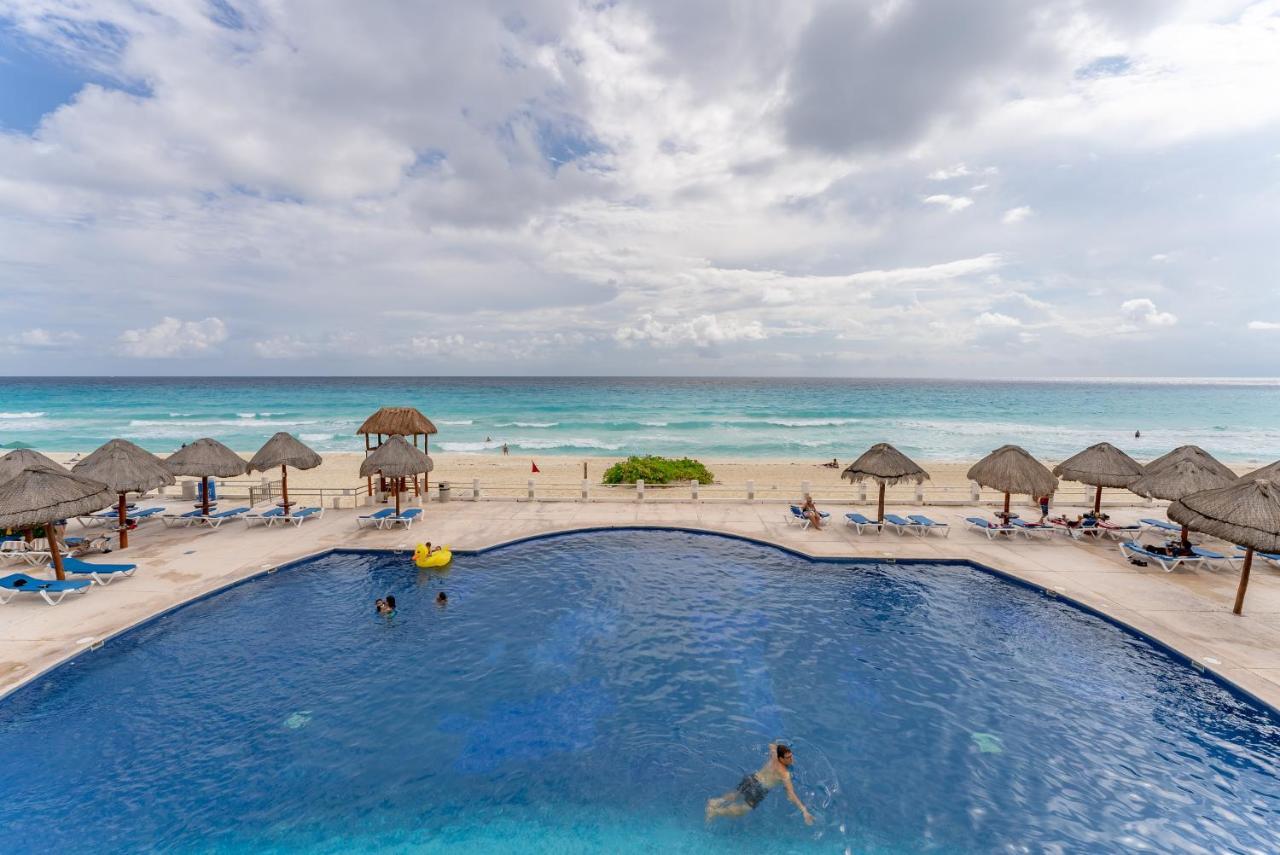 Amazing Caribbean Ocean View At Villas Marlin In Cancun Bagian luar foto