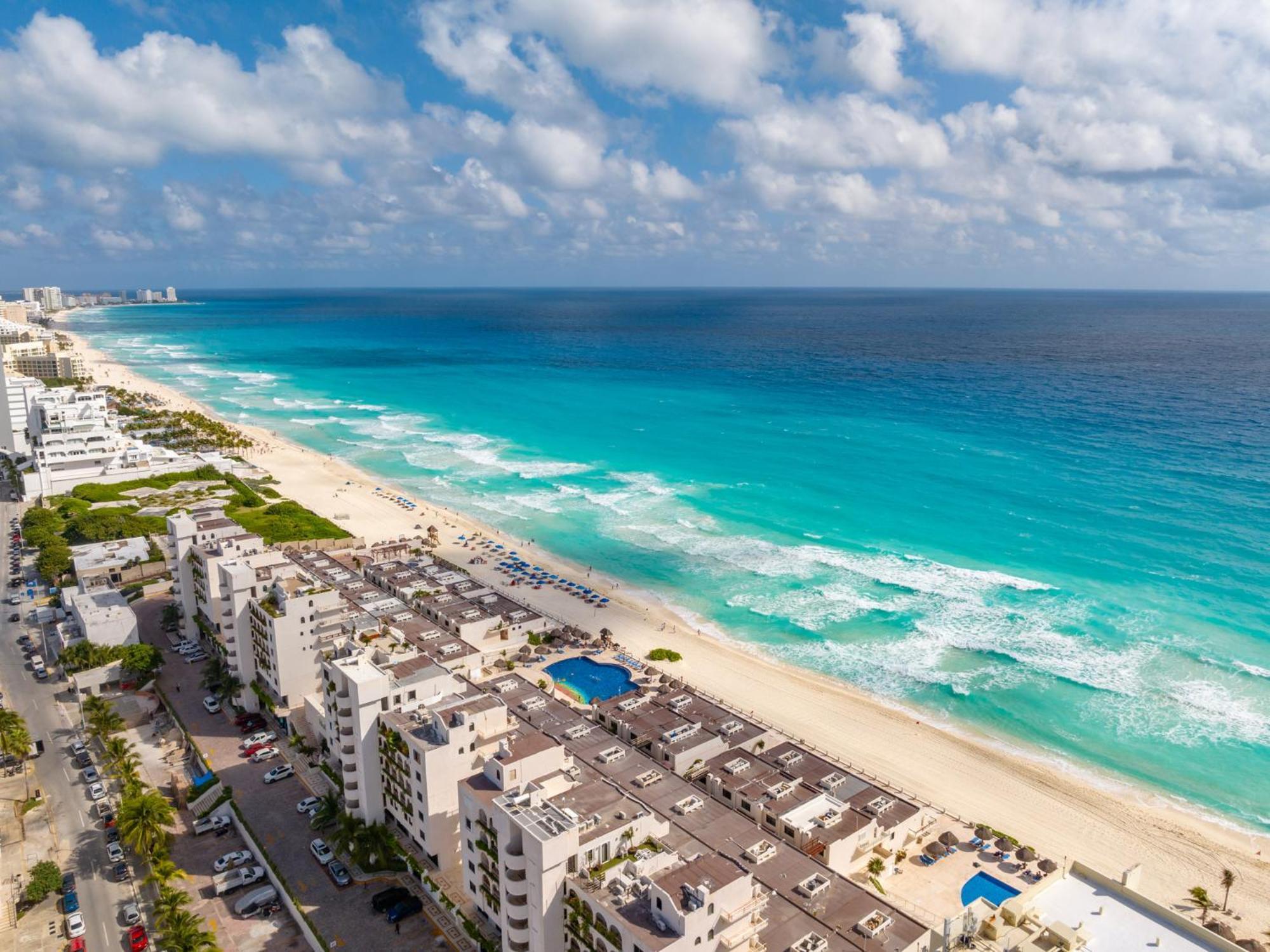 Amazing Caribbean Ocean View At Villas Marlin In Cancun Bagian luar foto