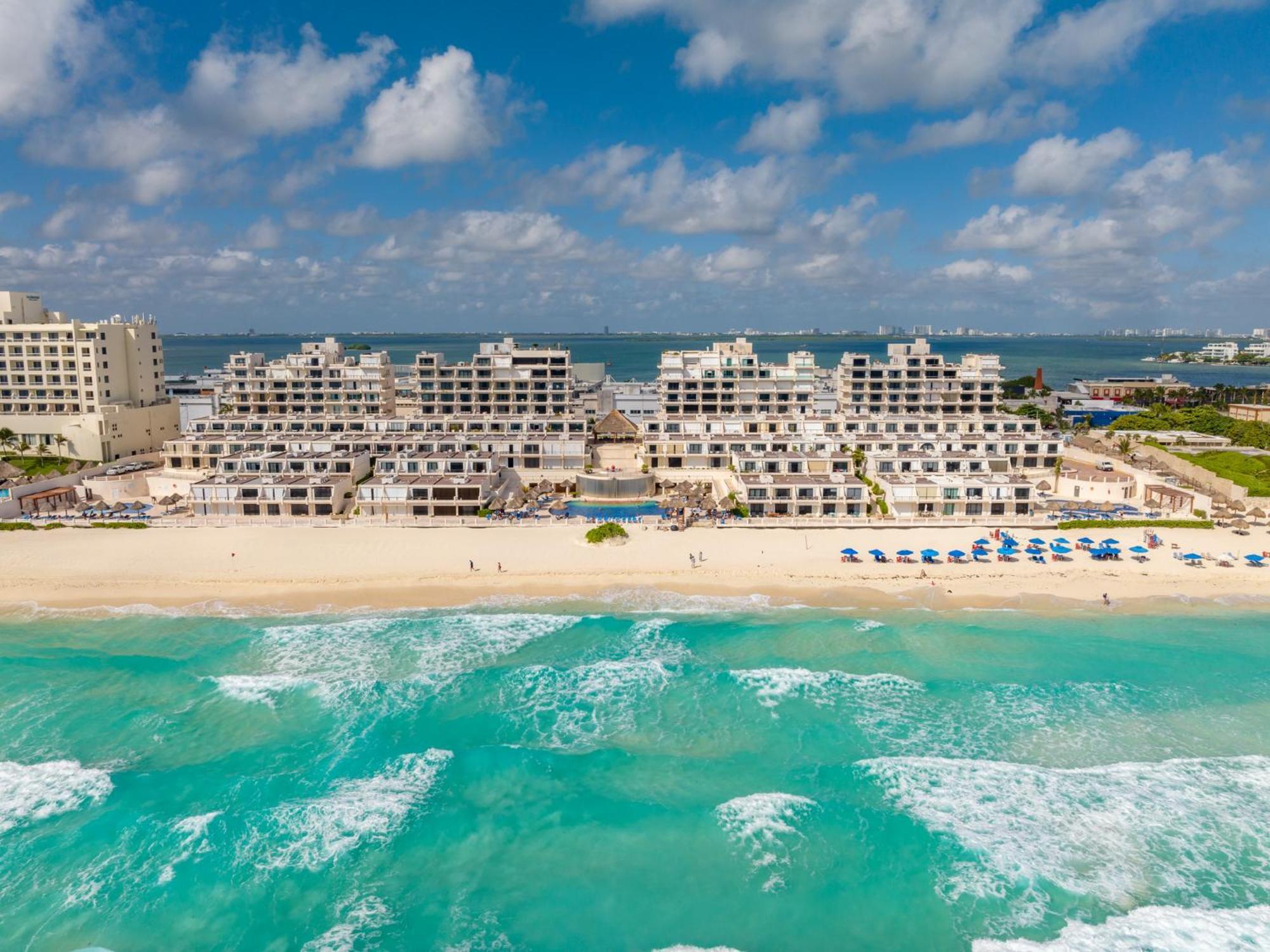 Amazing Caribbean Ocean View At Villas Marlin In Cancun Bagian luar foto