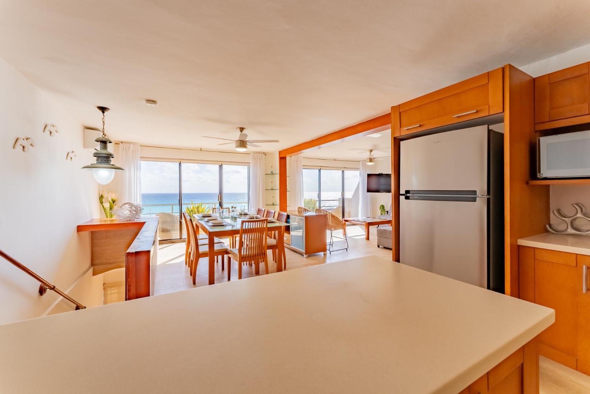 Amazing Caribbean Ocean View At Villas Marlin In Cancun Bagian luar foto