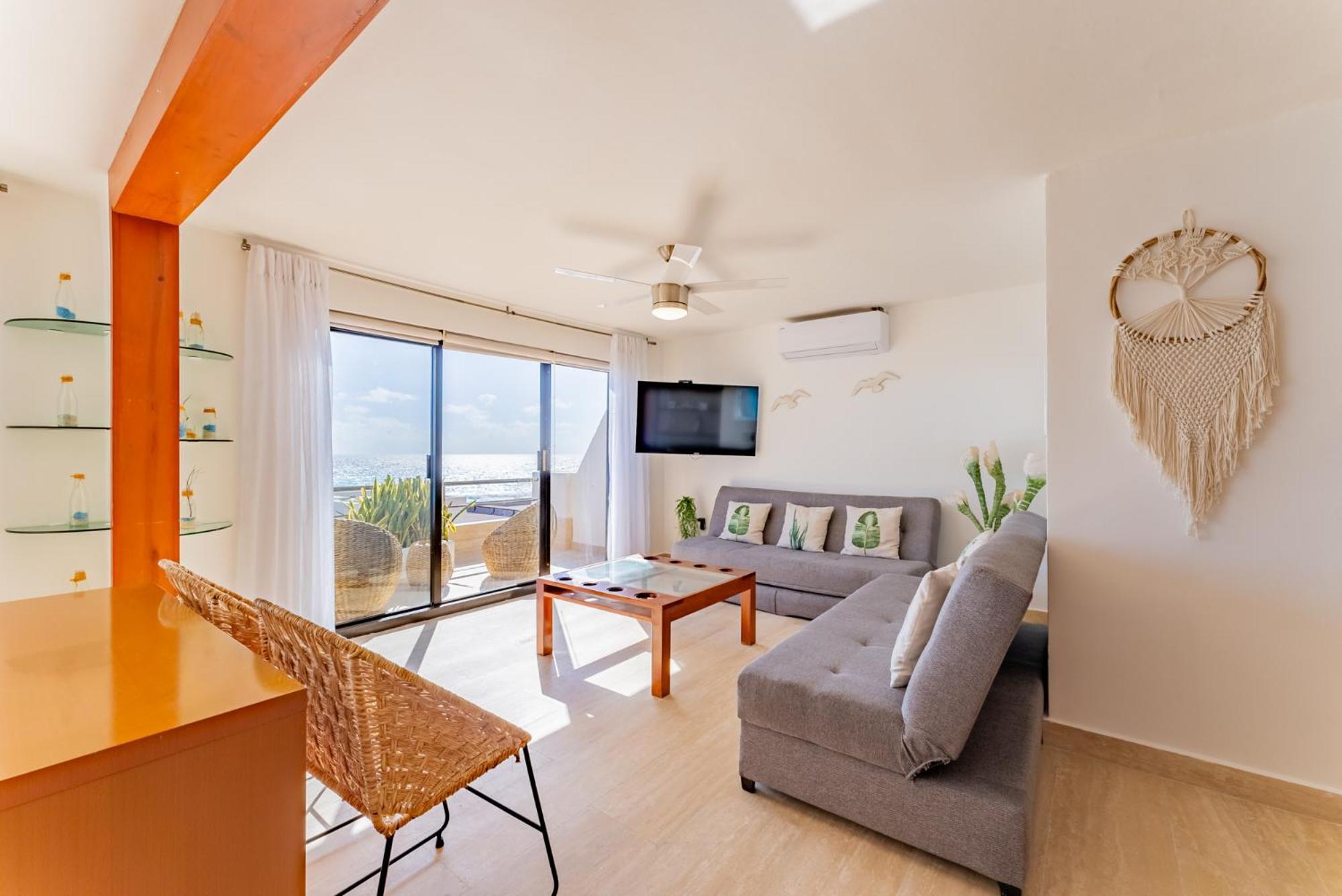 Amazing Caribbean Ocean View At Villas Marlin In Cancun Bagian luar foto