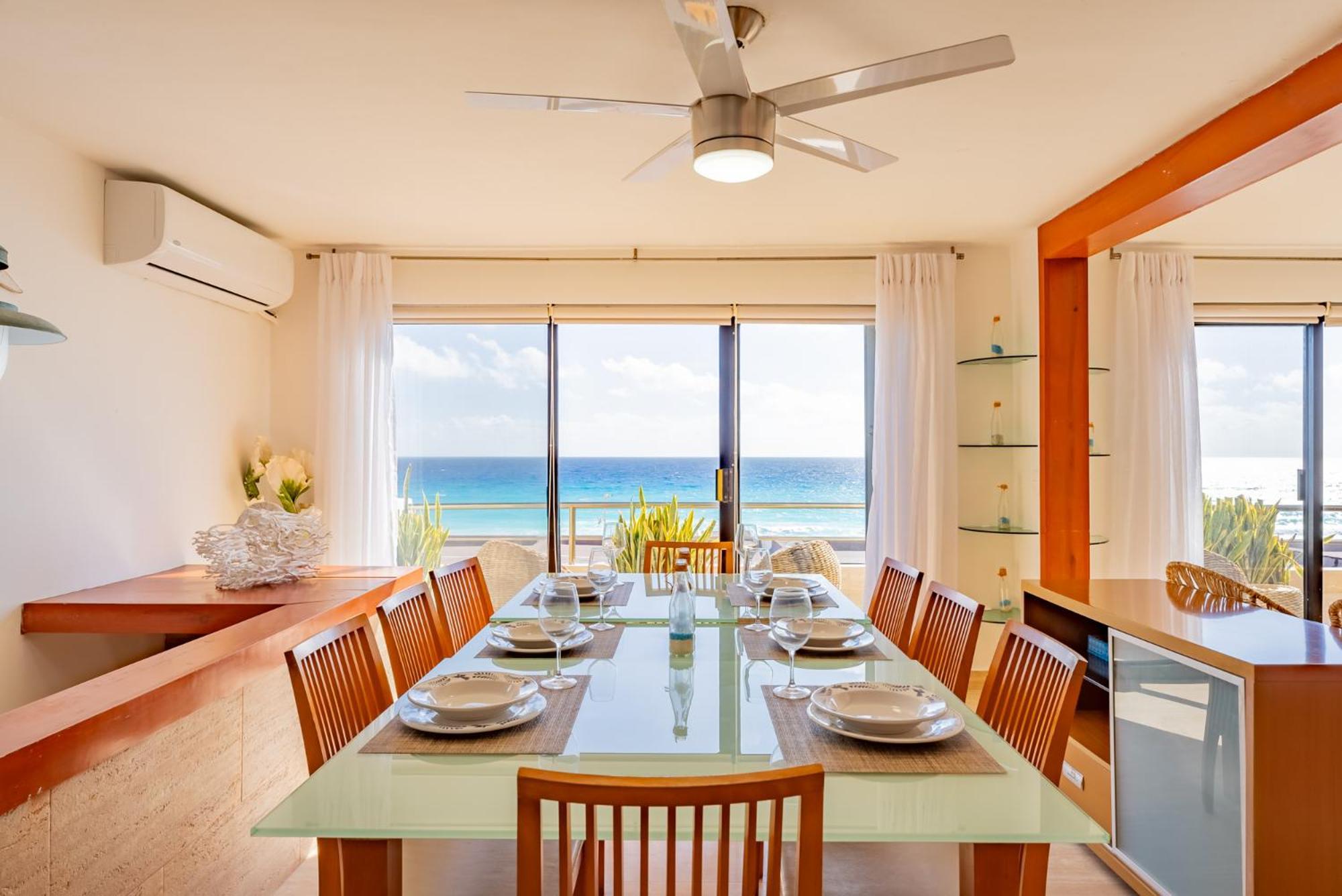 Amazing Caribbean Ocean View At Villas Marlin In Cancun Bagian luar foto